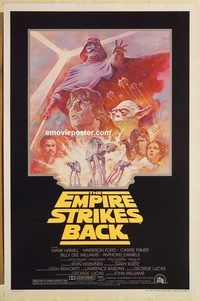 e164 EMPIRE STRIKES BACK 1sh movie poster R81 George Lucas classic!