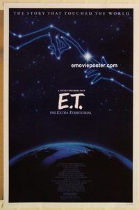 e171 ET one-sheet movie poster R85 Steven Spielberg, Drew Barrymore