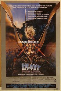 e246 HEAVY METAL style A one-sheet movie poster '81 classic animation!