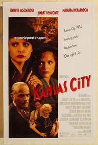 e300 KANSAS CITY DS one-sheet movie poster '96 Jennifer Jason Leigh, Altman