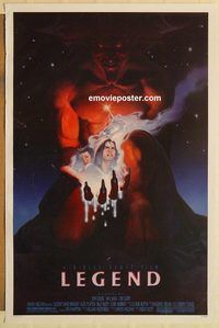 e324 LEGEND one-sheet movie poster '86 Tom Cruise, Ridley Scott, fantasy!