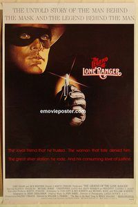 e327 LEGEND OF THE LONE RANGER one-sheet movie poster '80 Spilsbury, Horse