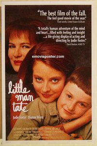 e336 LITTLE MAN TATE DS one-sheet movie poster '91 director Jodie Foster!