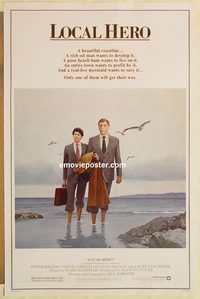 e340 LOCAL HERO one-sheet movie poster '83 Burt Lancaster, classic!