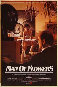 e363 MAN OF FLOWERS one-sheet movie poster '83 Paul Cox, Norman Kaye