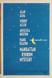 e368 MANHATTAN MURDER MYSTERY DS one-sheet movie poster '93 Woody Allen
