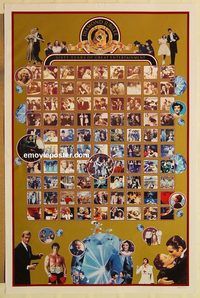 e377 MGM DIAMOND JUBILEE one-sheet movie poster c1983 all the greats!