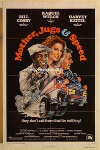 e389 MOTHER, JUGS & SPEED one-sheet movie poster '76 Welch, Cosby, Keitel
