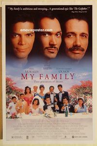 e392 MY FAMILY DS one-sheet movie poster '95 Jimmy Smits, Edward James Omos