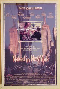 e396 NAKED IN NEW YORK one-sheet movie poster '93 Martin Scorsese, Stoltz