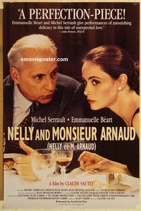 e400 NELLY & MR ARNAUD one-sheet movie poster '95 Emmanuelle Beart
