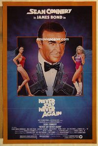 e402 NEVER SAY NEVER AGAIN 1sh movie poster '83 Sean Connery, Bond