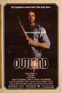 e423 OUTLAND one-sheet movie poster '81 Sean Connery, Peter Boyle