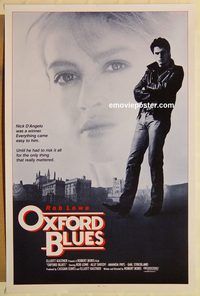 e425 OXFORD BLUES one-sheet movie poster '84 Rob Lowe, Ally Sheedy
