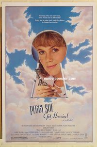 e430 PEGGY SUE GOT MARRIED one-sheet movie poster '86 Kathleen Turner