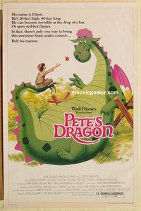 e434 PETE'S DRAGON one-sheet movie poster R84 Walt Disney, Mickey Rooney