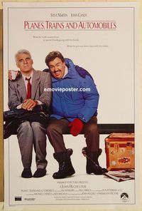 e440 PLANES, TRAINS & AUTOMOBILES one-sheet movie poster '87 Martin, Candy