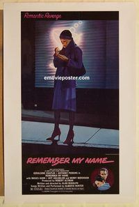 e472 REMEMBER MY NAME one-sheet movie poster '79 Alan Rudolph, Perkins