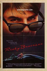 e479 RISKY BUSINESS one-sheet movie poster '83 Tom Cruise, De Mornay