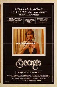 e507 SECRETS one-sheet movie poster R78 sexy Jacqueline Bisset!
