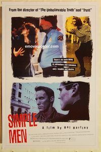 e523 SIMPLE MEN one-sheet movie poster '92 Robert John Burke, Sage