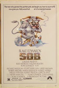 e531 SOB one-sheet movie poster '81 Julie Andrews, Blake Edwards