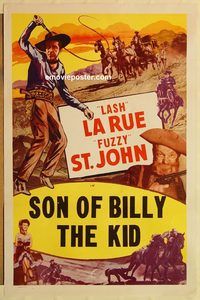 e534 LASH LA RUE '50s Al 'Fuzzy' St. John, Son of Billy The Kid!