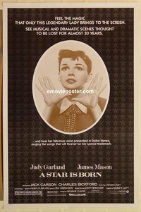 e547 STAR IS BORN one-sheet movie poster R83 Judy Garland, Mason