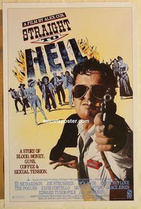 e561 STRAIGHT TO HELL one-sheet movie poster '87 Alex Cox