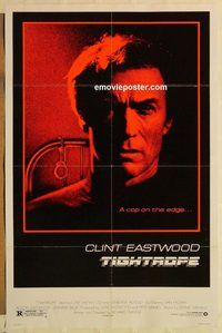 e592 TIGHTROPE one-sheet movie poster '84 Clint Eastwood, Bujold