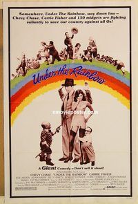 e610 UNDER THE RAINBOW one-sheet movie poster '81 Chevy Chase, Fisher
