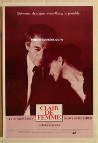 e634 WOMANLIGHT one-sheet movie poster '79 Yves Montand, Romy Schneider