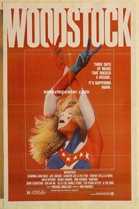 e635 WOODSTOCK one-sheet movie poster R79 classic rock 'n' roll