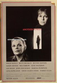 f036 ANOTHER WOMAN one-sheet movie poster '88 Woody Allen, Gena Rowlands