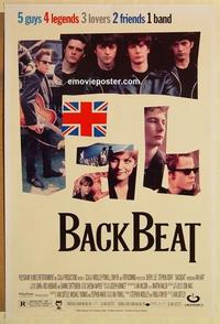 f048 BACKBEAT DS one-sheet movie poster '94 Stephen Dorff, The Beatles!