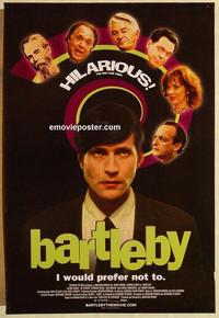 f057 BARTLEBY one-sheet movie poster '01 David Paymer, Crispin Glover
