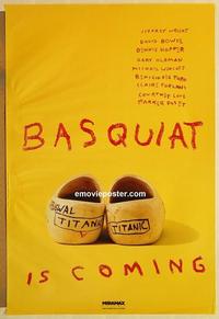 f058 BASQUIAT teaser one-sheet movie poster '96 Del Toro, Jeffrey Wright