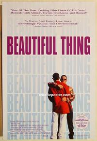 f070 BEAUTIFUL THING DS one-sheet movie poster '96 MacDonald, gay romance!