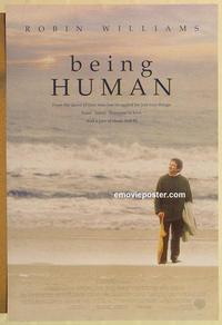 f072 BEING HUMAN DS one-sheet movie poster '93 Robin Williams, Forsyth
