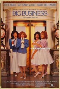 f083 BIG BUSINESS one-sheet movie poster '88 Bette Midler, Lily Tomlin
