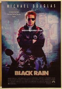 f090 BLACK RAIN one-sheet movie poster '89 Ridley Scott, Douglas