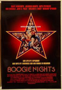 f101 BOOGIE NIGHTS DS one-sheet movie poster '97 Wahlberg, sex industry!