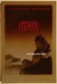 f107 BRIDGES OF MADISON COUNTY DS one-sheet movie poster '95 Eastwood