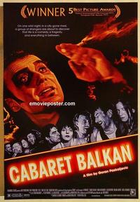 f120 CABARET BALKAN one-sheet movie poster '98 Goran Paskaljevic, Banjac