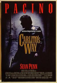 f125 CARLITO'S WAY DS one-sheet movie poster '93 Al Pacino, Sean Penn