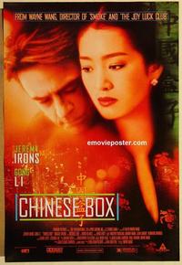 f136 CHINESE BOX DS one-sheet movie poster '97 Wayne Wang, Jeremy Irons