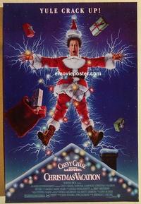 f473 NATIONAL LAMPOON'S CHRISTMAS VACATION DS one-sheet movie poster '89