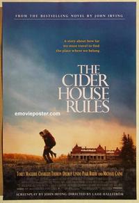 f140 CIDER HOUSE RULES DS one-sheet movie poster '99 Tobey McGuire, Caine