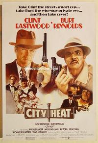 f143 CITY HEAT one-sheet movie poster '84 Clint Eastwood, Burt Reynolds