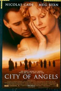 f144 CITY OF ANGELS DS advance one-sheet movie poster '98 Nicolas Cage